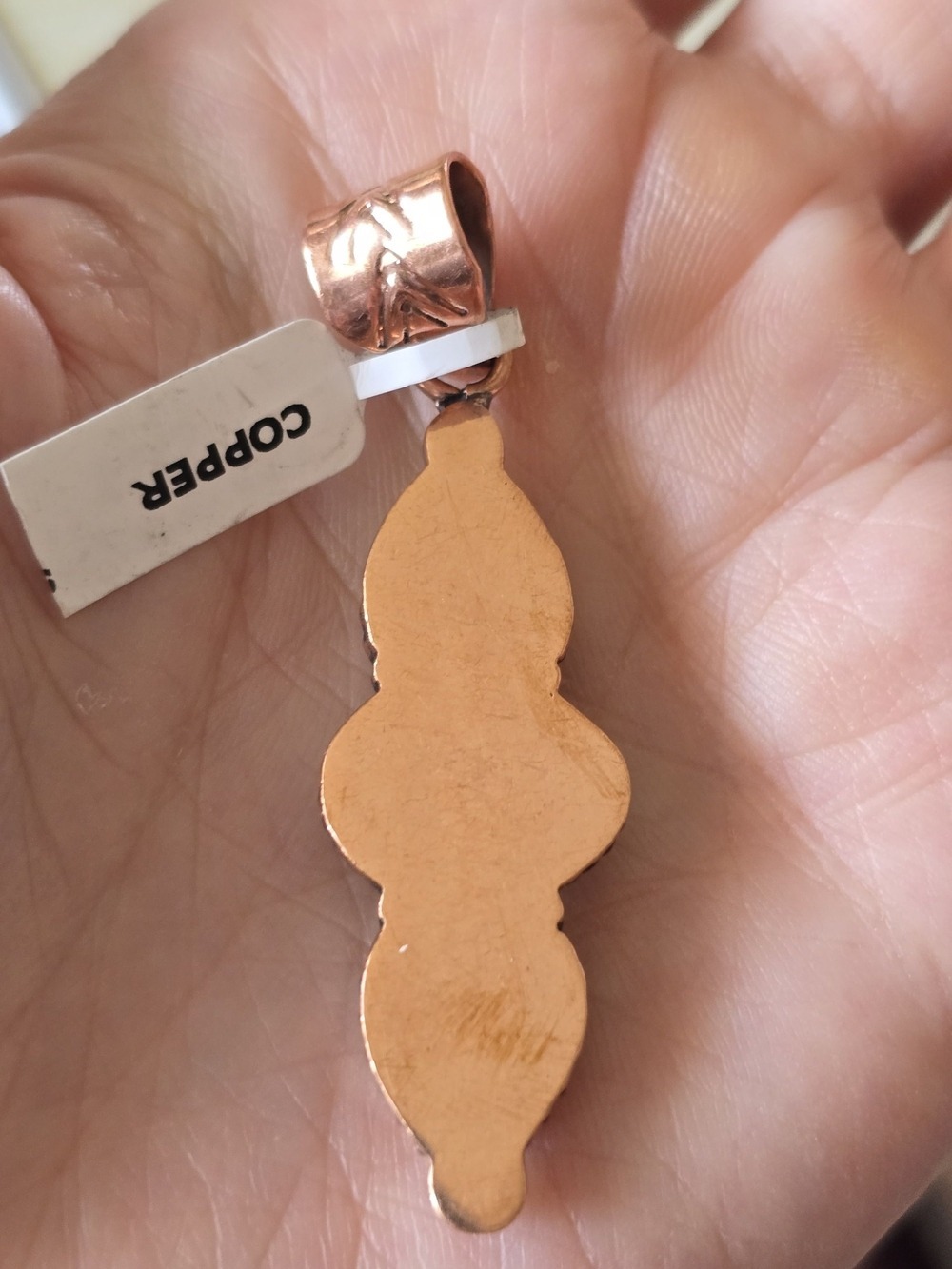 Sonoran Pendant in Copper Triple Stone Southwestern - Picture 2 of 2